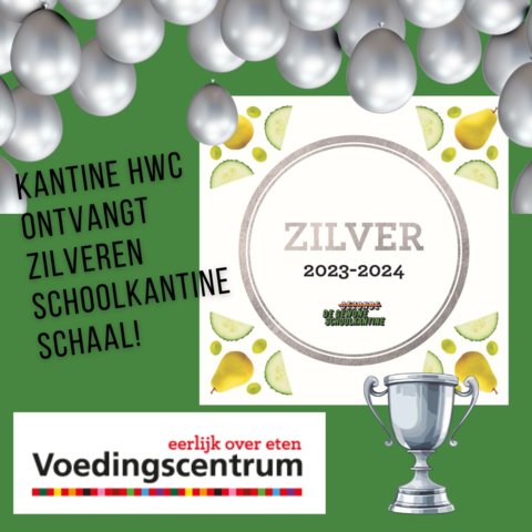 kantine HWC zilveren schaal