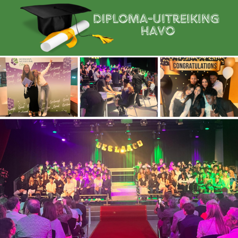 Diploma uitreiking havo 2024