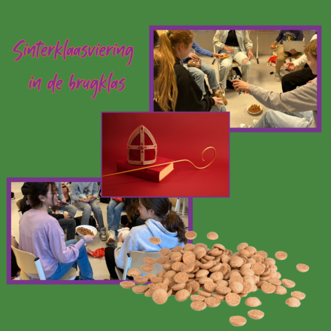 Sinterklaasviering in de brugklas