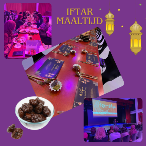 Iftar maaltijd op het HWC