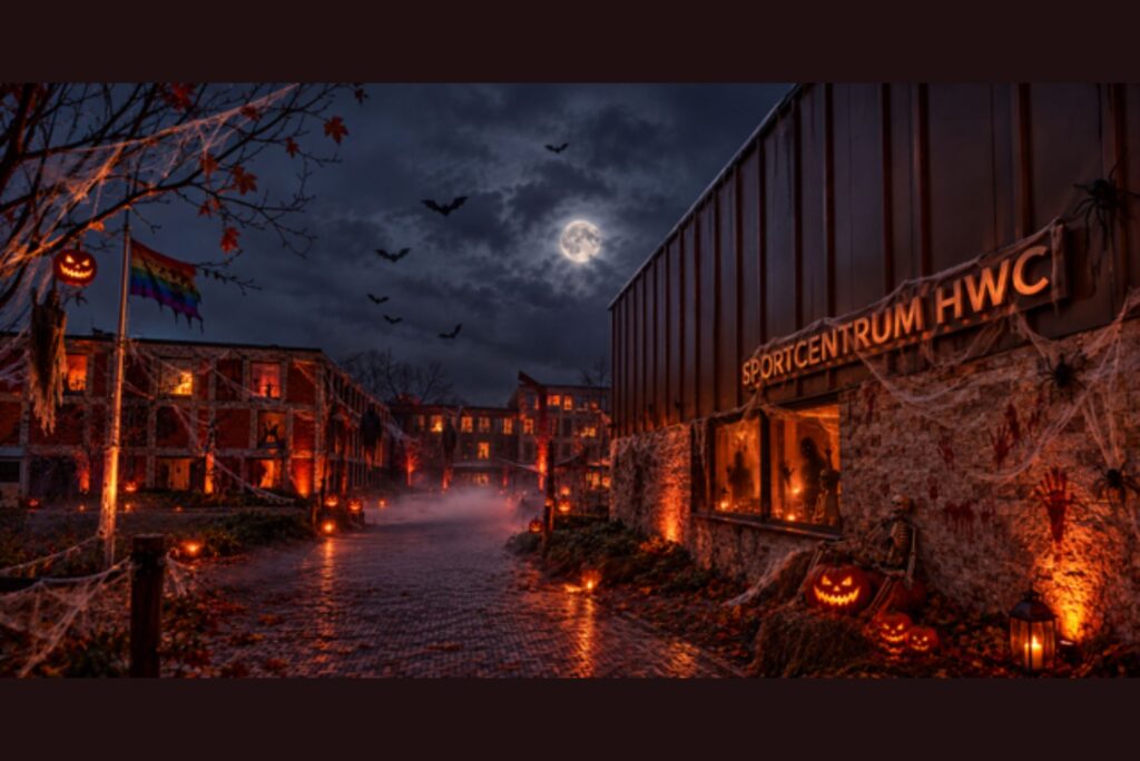 Halloween in de mediatheek van het HWC